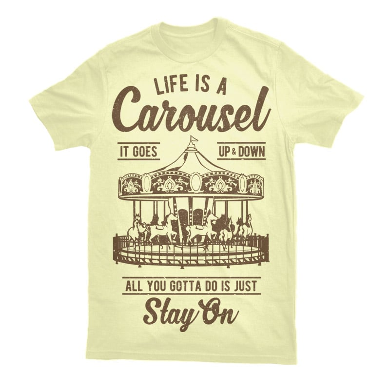 Carousel Graphic t-shirt design t shirt designs for teespring