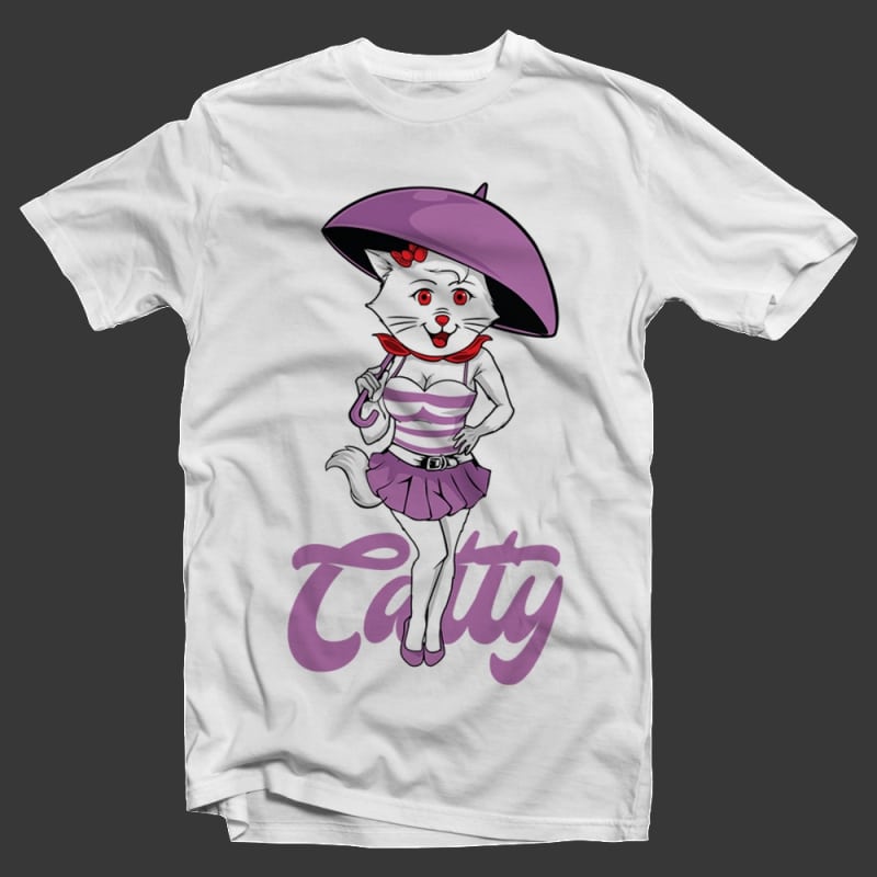 Catty t-shirt designs for merch by amazon