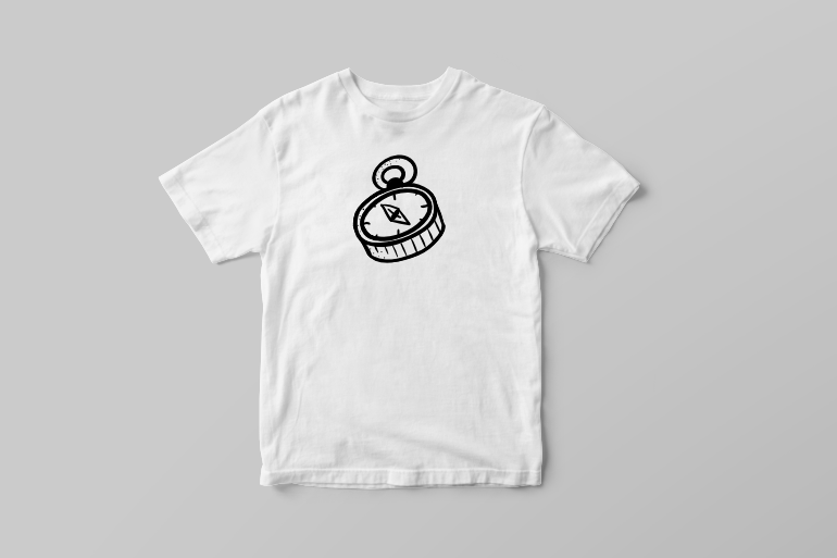 Compass t shirt designs for printful