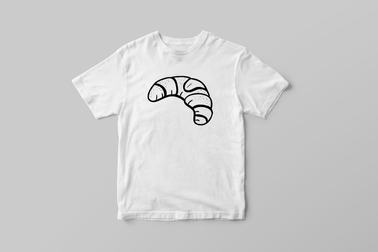 Croissant france french food symbol travel vector t shirt printing design t shirt designs for teespring
