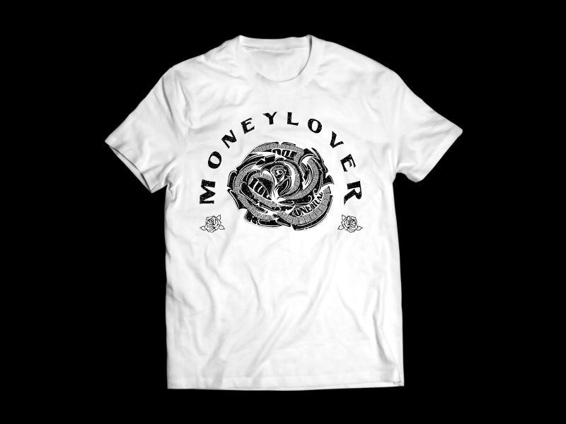 Money Lover Vector t-shirt design t shirt designs for teespring