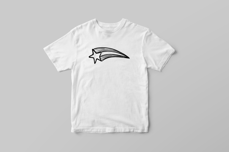 Falling star t shirt designs for printful