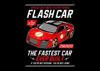 Flash Car buy t shirt design artwork