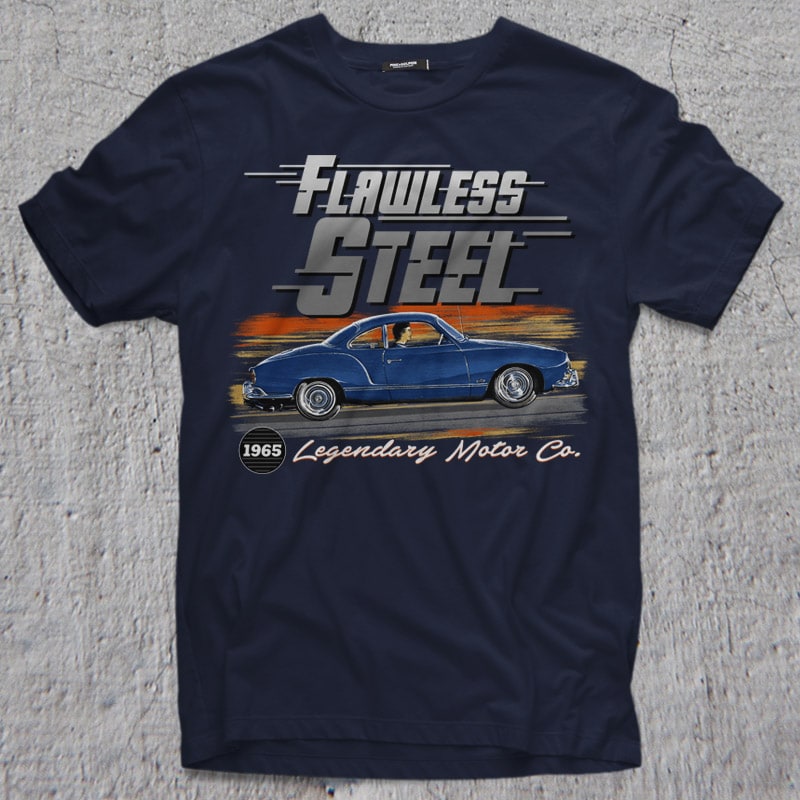 FLAWLESS STEEL t shirt design graphic