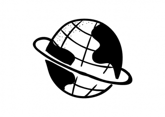 Globe earth vector t-shirt design