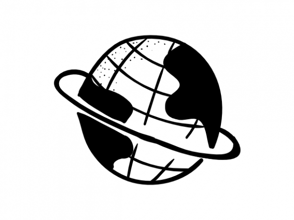 Globe earth vector t-shirt design
