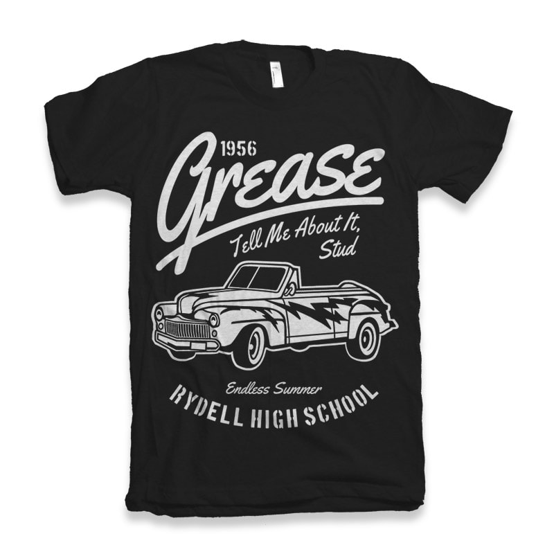 Grease t shirt designs for printful