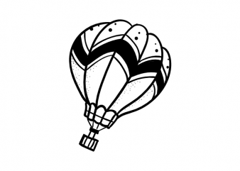 Hot air ballon travel wanderlust adventure vector t shirt printing design