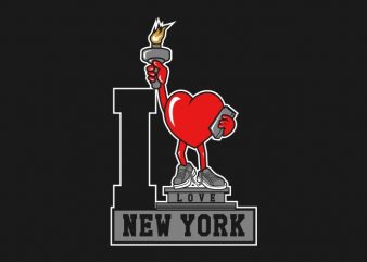 I Love NewYork buy t shirt design for commercial use