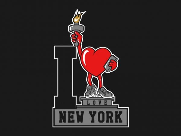 I love newyork buy t shirt design for commercial use