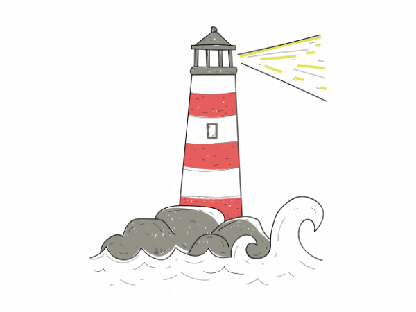 Lighthouse sailor sea minimal tattoo vector t shirt design Lighthouse sailor sea minimal tattoo vector t shirt design