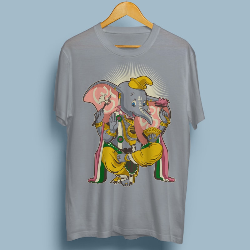 Little Ganesh buy t shirt designs artwork