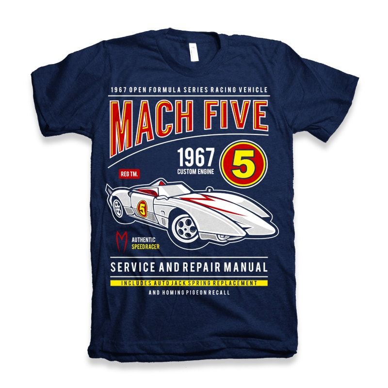 Mach Five buy t shirt design