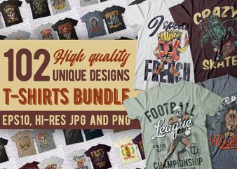 T-shirts Bundle 4. Vector T-Shirt Designs