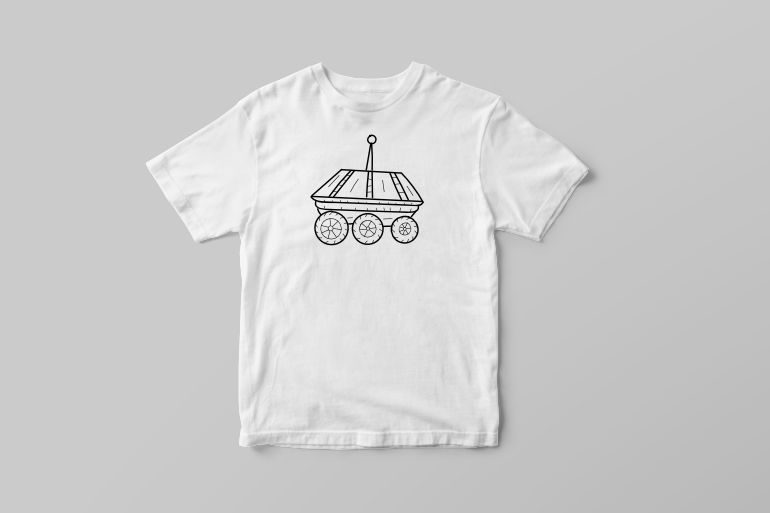 Mars rover planets space minimal tattoo children vector t shirt printing design buy t shirt design