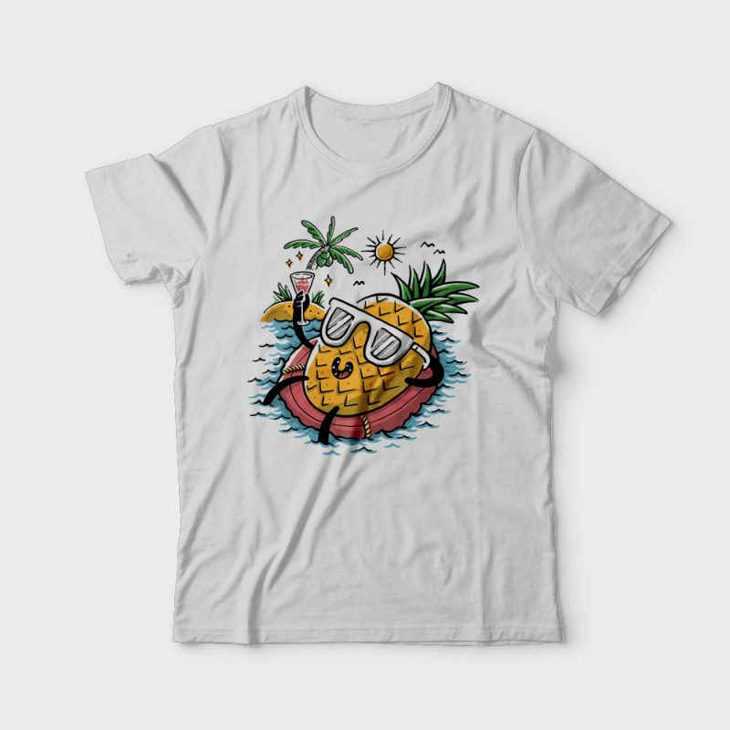 Pineapple Relaxing buy tshirt design