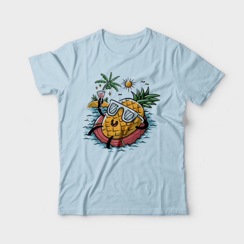 Pineapple Relaxing buy tshirt design