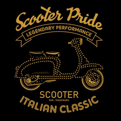 Scooter pride design for t shirt