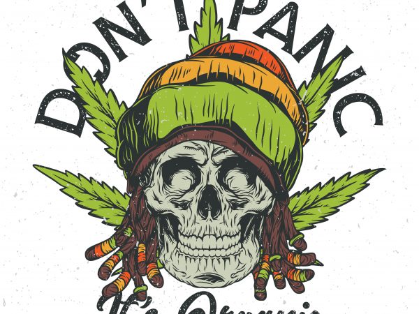 Don’t panic it’s organic. vector t-shirt design