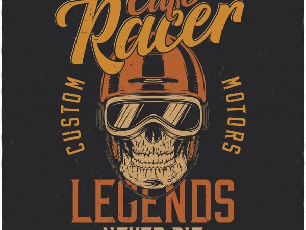 Cafe racer. vector t-shirt design