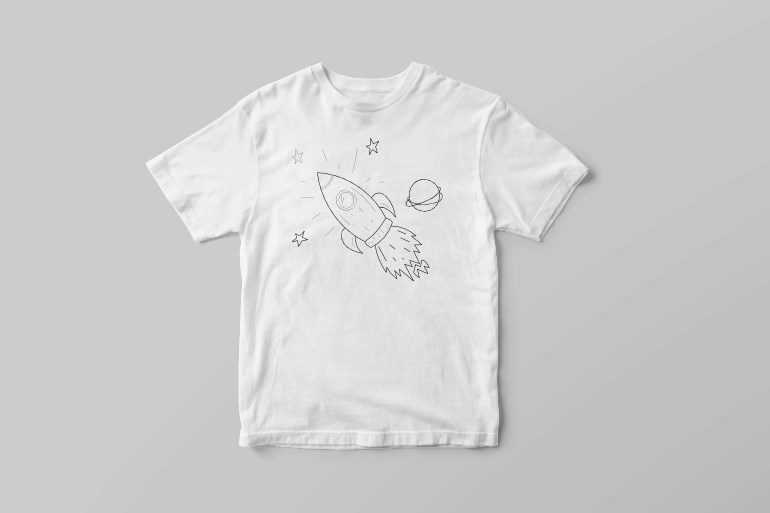 Space shuttle Rocket spaceship designs Buy - t- vector shirt printing design shirt kids t