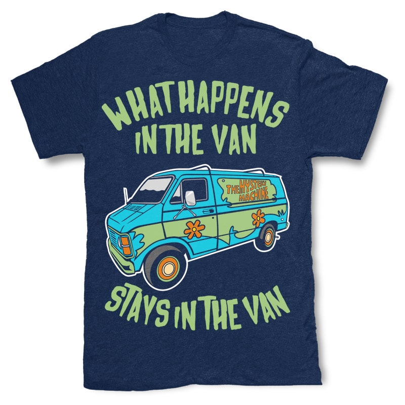 Stays In The Van commercial use t shirt designs