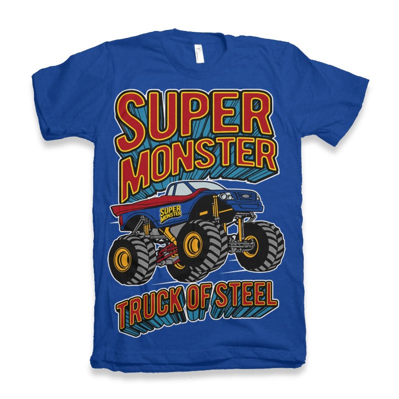 Super Monster vector shirt designs