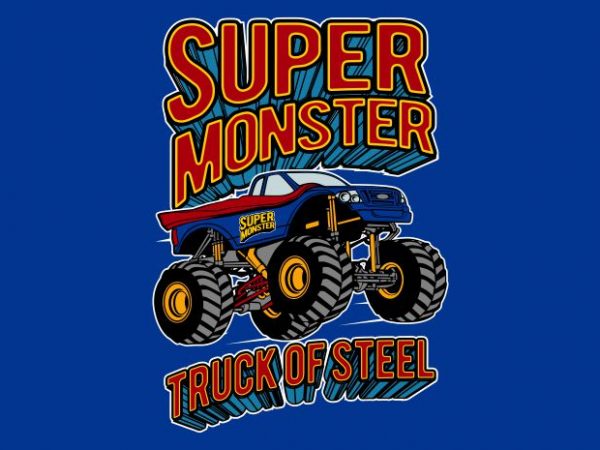 Super monster t shirt design for sale