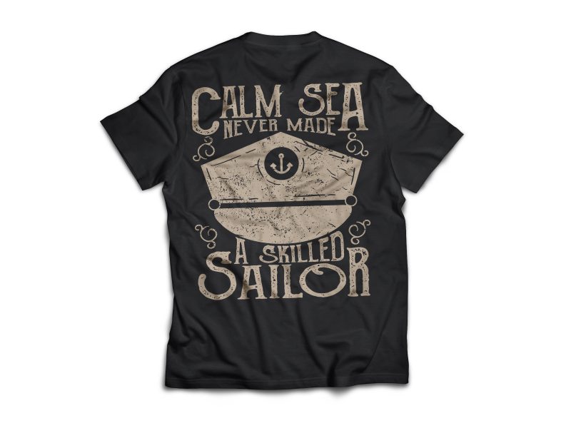 Sailor Club Vector T-Shirt Design commercial use t shirt designs