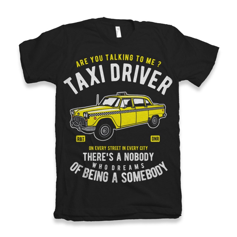 Taxi Driver tshirt design for sale