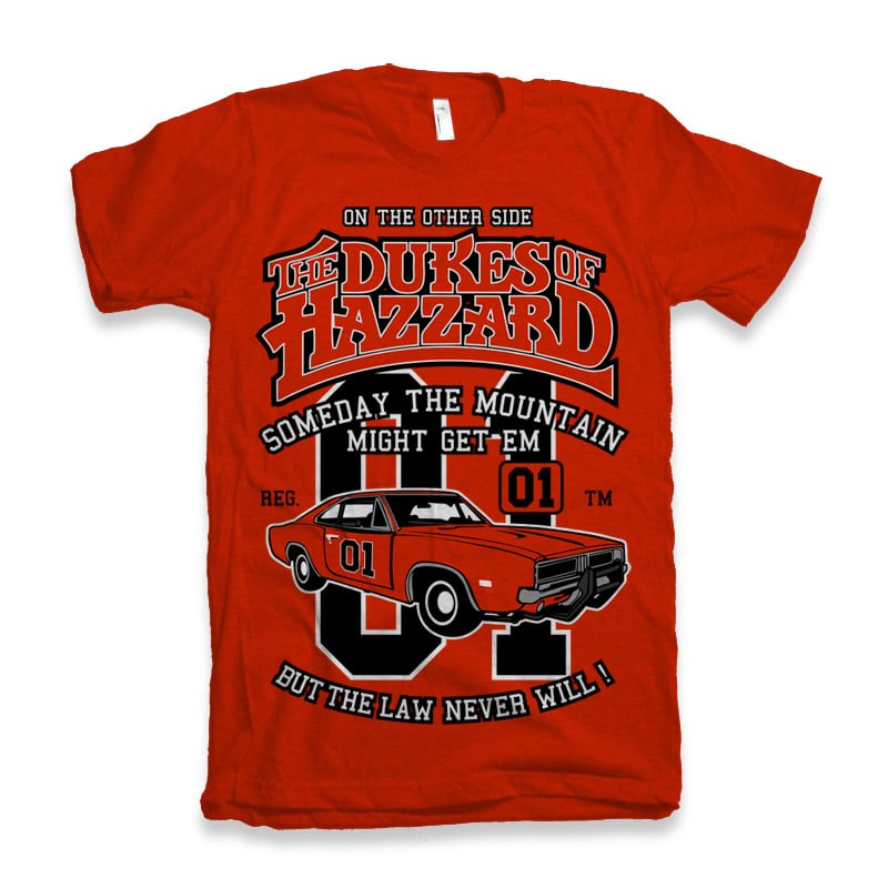 The Dukes Of Hazzard tshirt design for sale