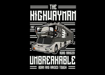 The highwayman vector t-shirt design template