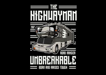 The Highwayman vector t-shirt design template