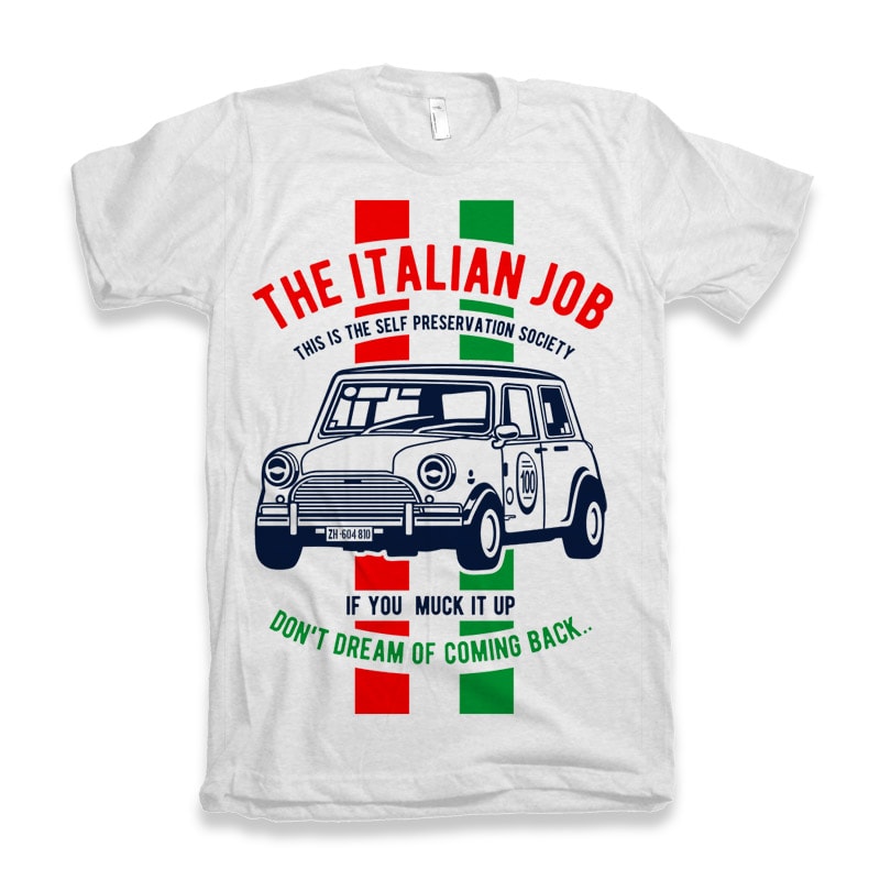 The Italian Job buy t shirt design