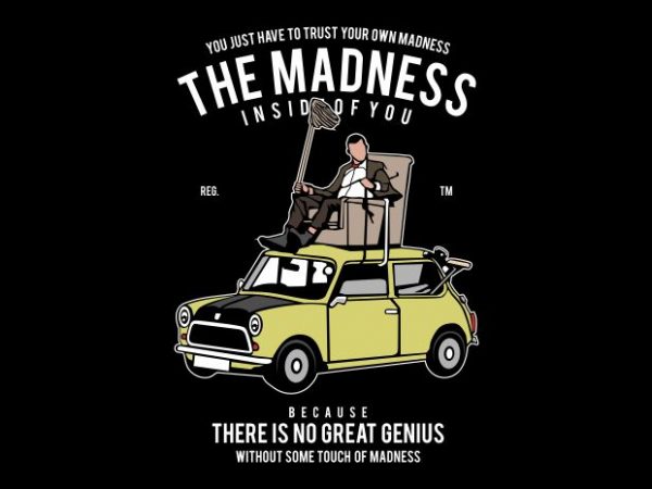 Mr bean vector t-shirt design for commercial use