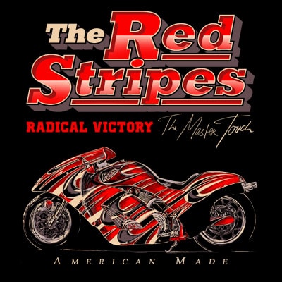 The red stripes design for t shirt