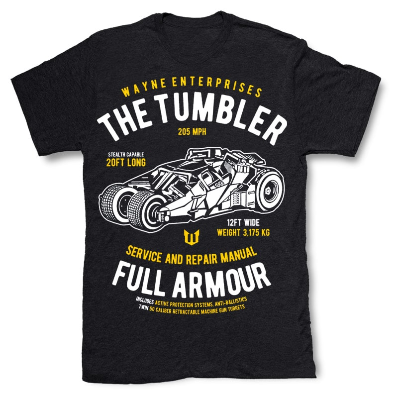 The Tumbler commercial use t shirt designs