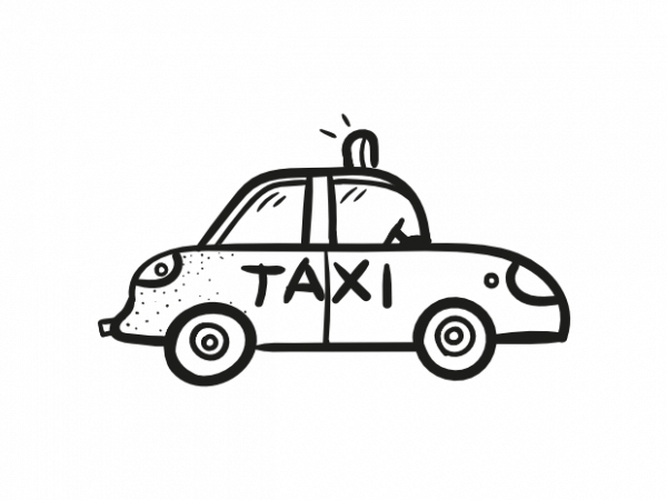 Travel taxi car means of transport child children vector t shirt printing design