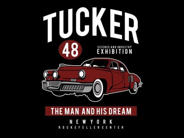 Tucker 48 commercial use t-shirt design