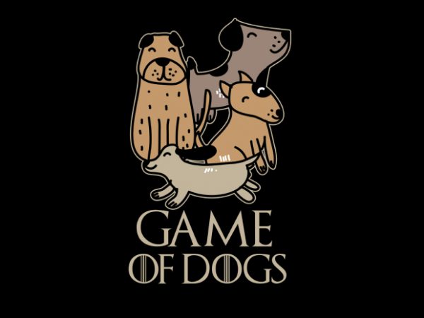 Game of dogs t shirt design to buy