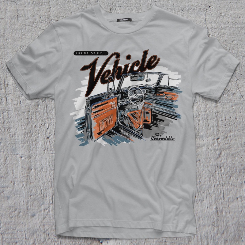 VEHICLE t shirt design graphic