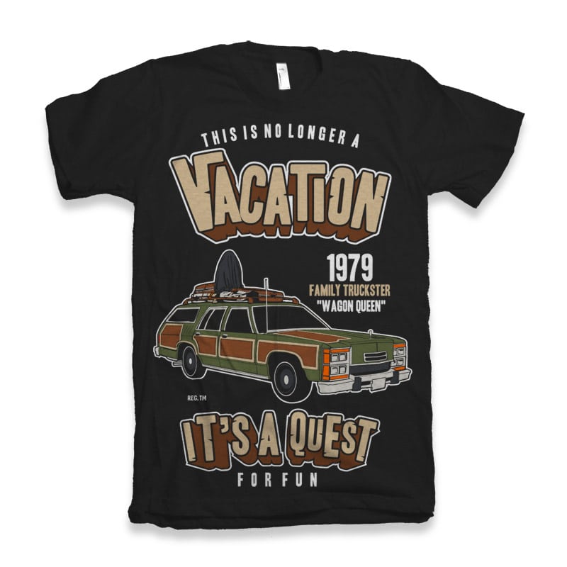 Vacation t shirt designs for merch teespring and printful