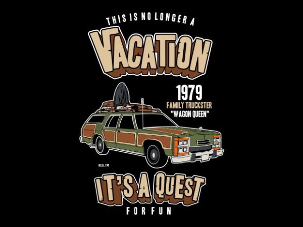 Vacation vector t-shirt design
