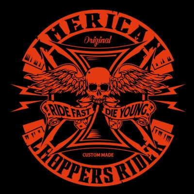 American chopper vector t-shirt design