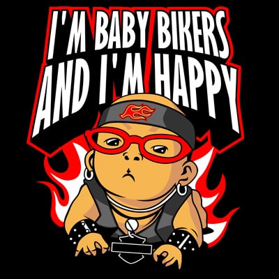 Baby biker buy t shirt design for commercial use
