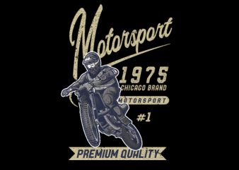 Motorsport vector t-shirt design