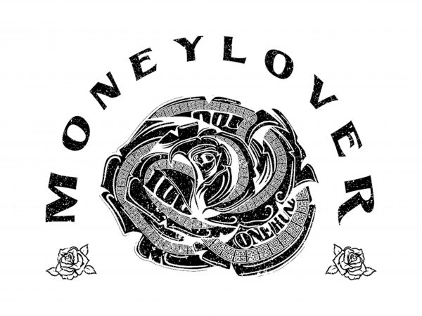 Money lover vector t-shirt design