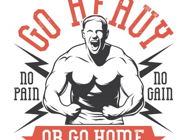 Go heavy or go home. vector t-shirt design