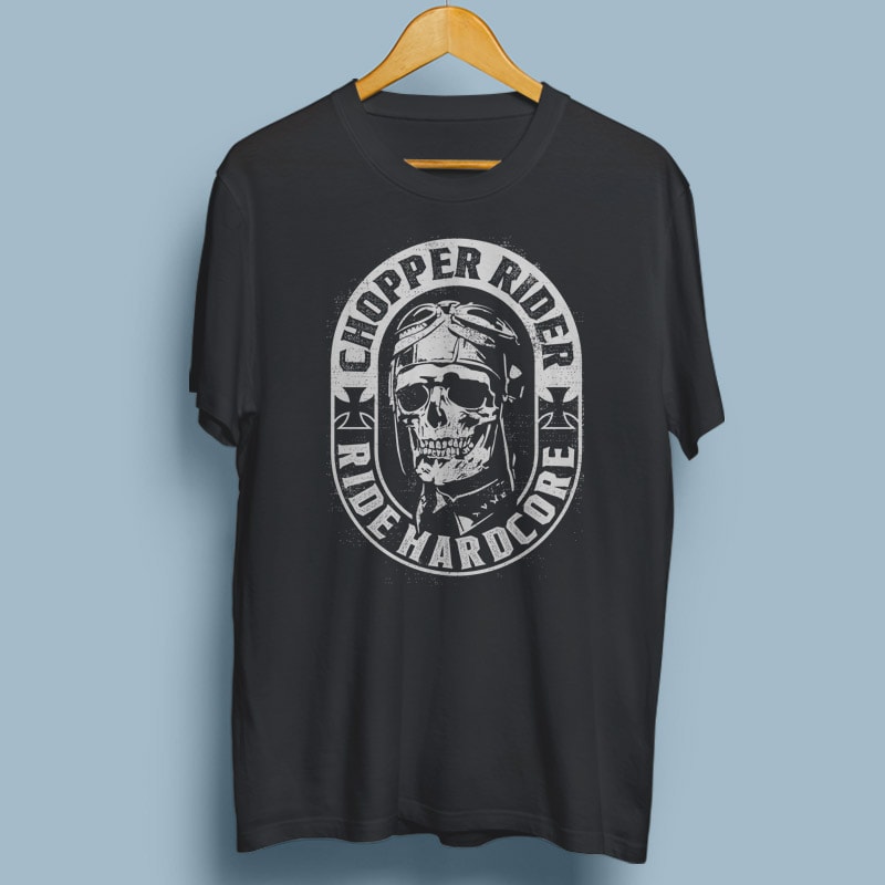 CHOPPER RIDER vector t shirt design