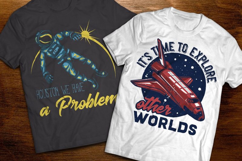 T-Shirts Bundle 1. Vector T-Shirt and Poster Designs